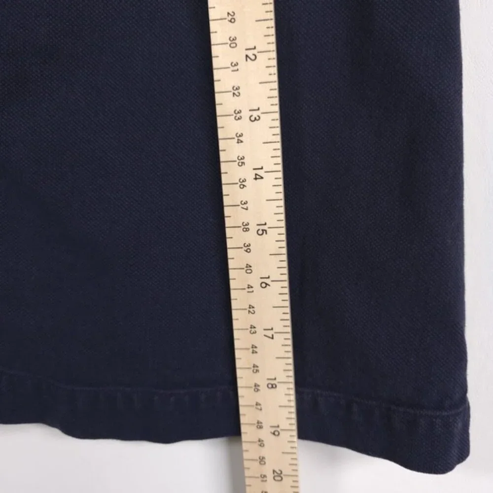 Boden Women’s Mini Skirt Navy Textured Cotton Back‎ Zip A-Line WG528 Size 6R